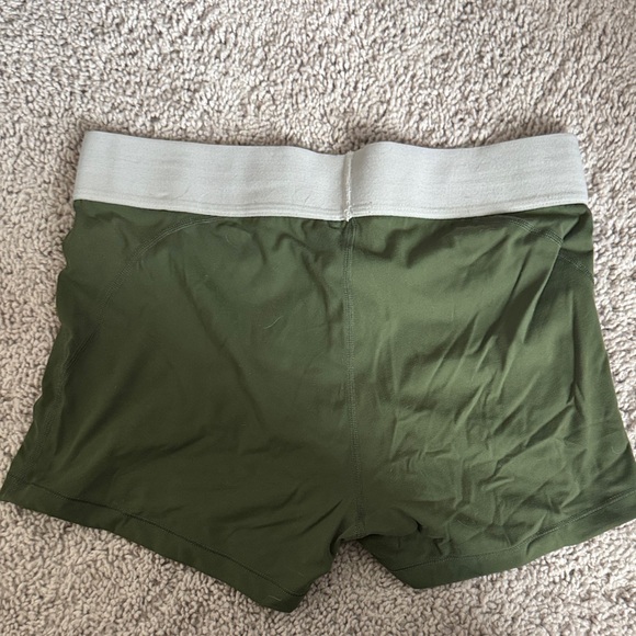BuffBunny Olive Green Active Shorts - Picture 2 of 3